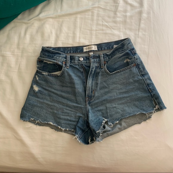 Abercrombie & Fitch Shorts | Mid Rise Boyfriend Shorts Curve Love | Poshmark